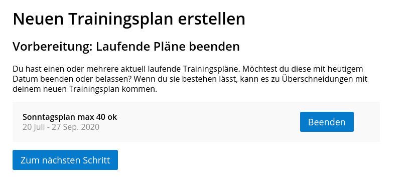 Bestehende Pläne entfernenen